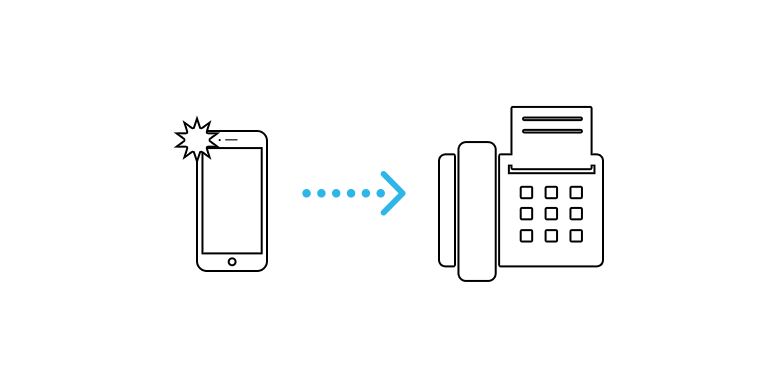 スマホで撮影した画像をそのままFAXで送信可能